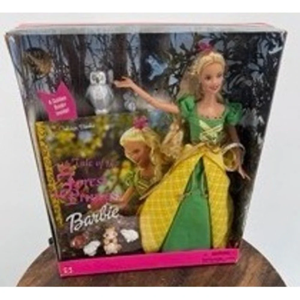 Vintage NEW Mattel Tale of the Forest Princess Barbie Doll Gift Set Cottage
